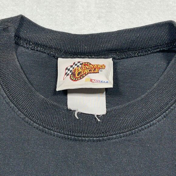 Vintage NASCAR Dale Jr Long Sleeve Shirt Men XL 88 AMP Dew Black Graphic Racing - Picture 4 of 13